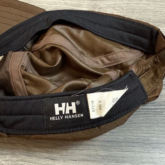 Helly Hansen Cap Strapback Ripstop Performance Lightweight Zipper Pocket Brown - Picture 11 of 15